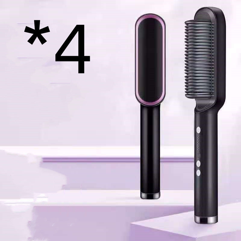 2-in-1 Hair Straightener & Hot Comb with Negative Ion Curling