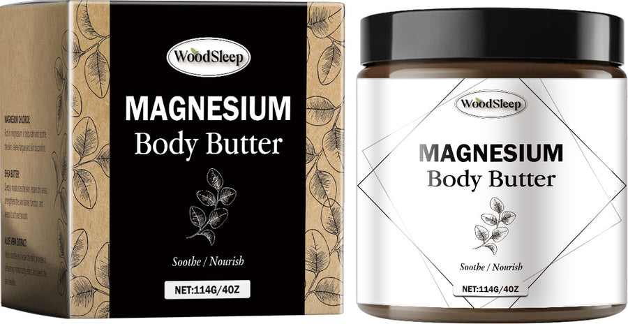 Magnesium body butter jar front view