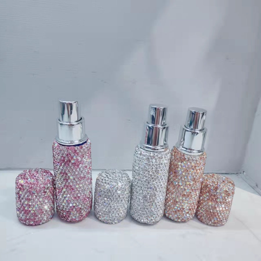 Perfume Bottle Sub-bottling Luxury Portable Diamond-studded Mini