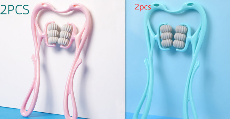 Manual Six-Wheel Neck Massager Roller