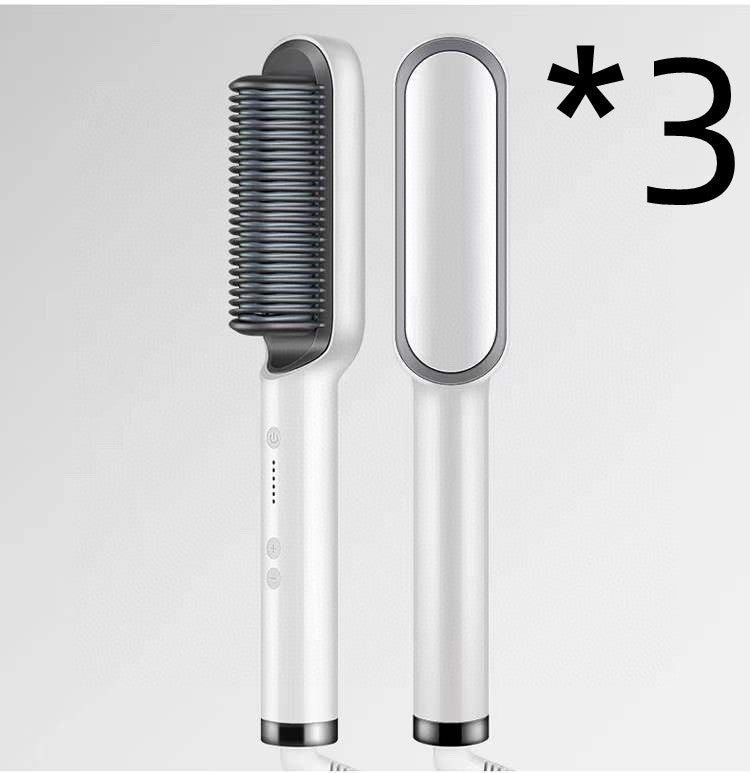 2-in-1 Hair Straightener & Hot Comb with Negative Ion Curling