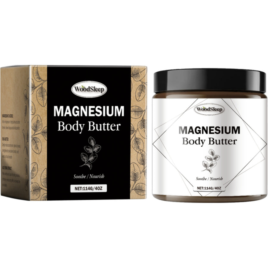 Magnesium body butter in container