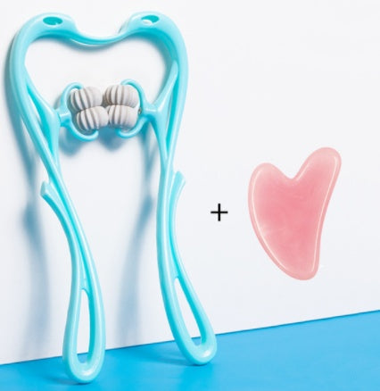 Manual Six-Wheel Neck Massager Roller