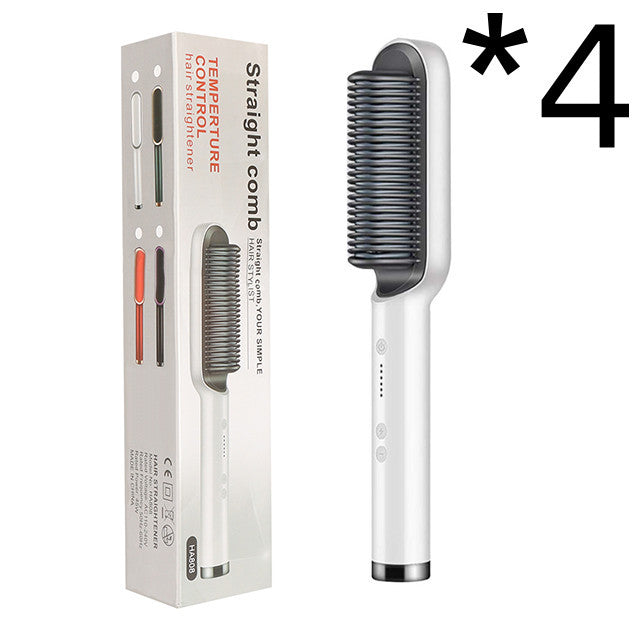 2-in-1 Hair Straightener & Hot Comb with Negative Ion Curling