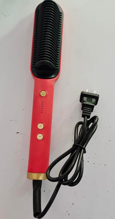 2-in-1 Hair Straightener & Hot Comb with Negative Ion Curling