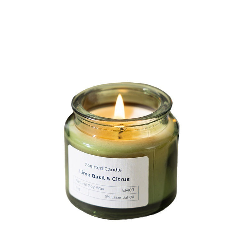 Soy wax candle for home relaxation eco friendly