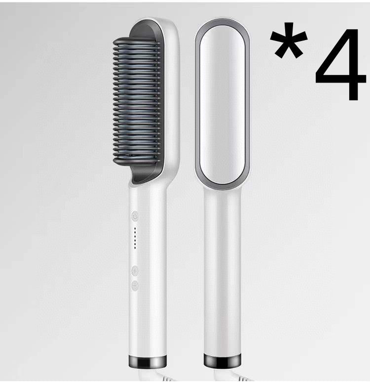 2-in-1 Hair Straightener & Hot Comb with Negative Ion Curling